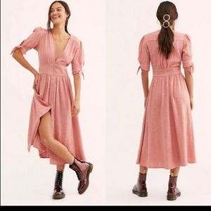 Free People Love of My Life Midi Dress - S